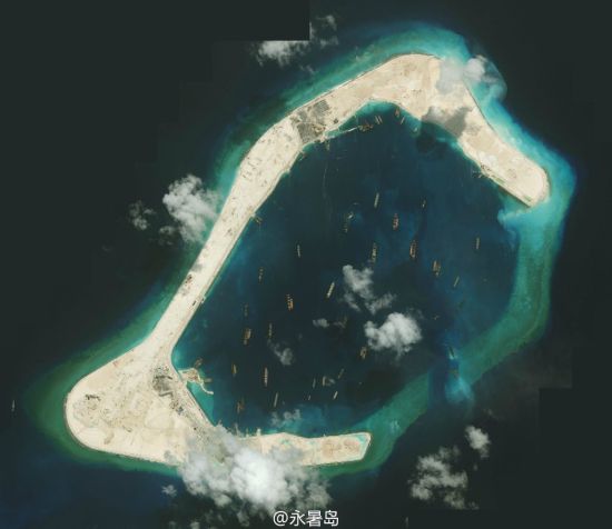 南沙岛礁近照，中国在南海问题上的合法权益不容侵犯 