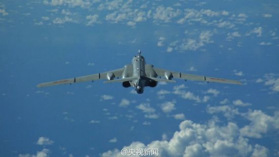 中国空军轰6K等战机执行东海防空识别区警巡
