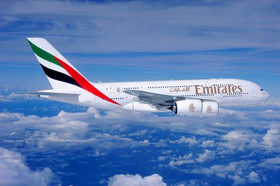 阿联酋航空获评2015年十佳航空公司