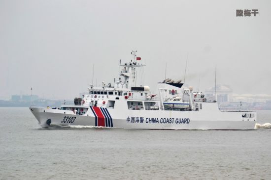 056版海警船高速出海