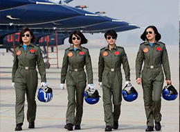 中美朝巴四国女飞行员