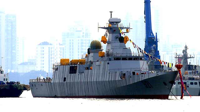 线条优美帅气逼人:中国c28a级护卫舰新照曝光