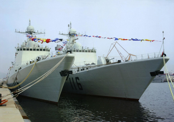 图文:北海舰队051C级115和116号驱逐舰