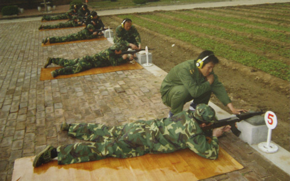 圖文：中國海監人員進行軍事訓練