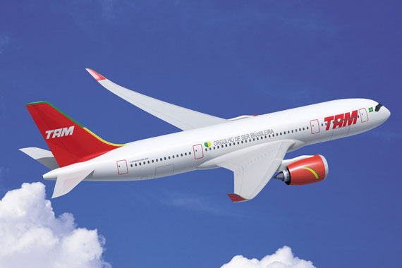 巴西TAM航空公司订购46架空客飞机(图)
