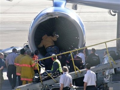一架美国飞机3日遭遇飞鸟撞击后安全降落在丹佛机场.