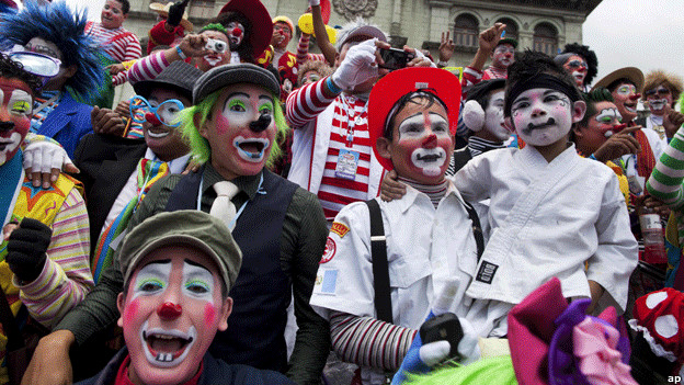 Clowns at the Latin American Clown Congress