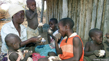 Family eating together