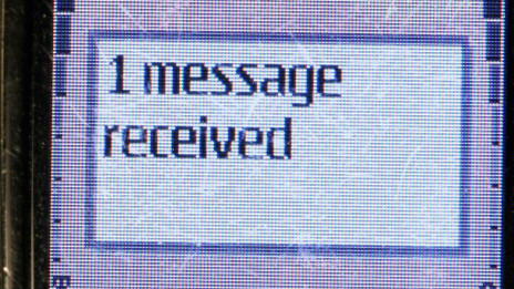 a text message