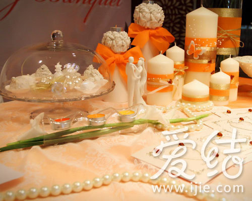 精灵蝴蝶的童话森林 粉橘主题婚礼(组图)