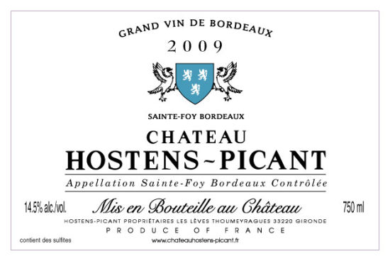 CHATEAU HOSTENS-PICANT 2009