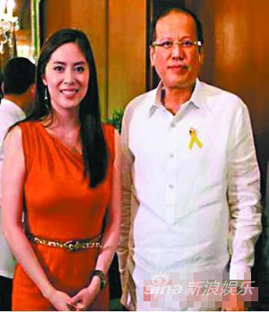 蕾丝-李与菲律宾总统阿基诺