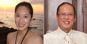 左图为格蕾丝-李(菲律宾ABS-CBN截图)，右图为菲律宾总统阿基诺