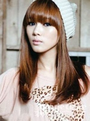 齐刘海空气感长发