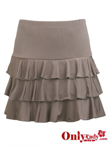 Tiered Knit Mini Skirt