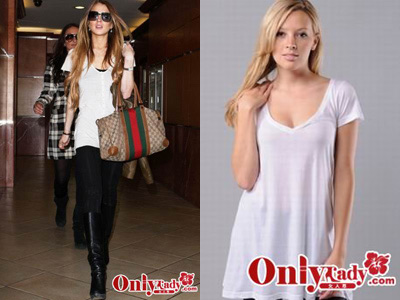 Lindsay Lohan ңNation Ltd. Athens tee in White $38