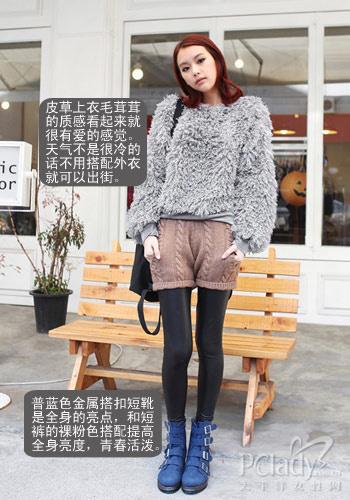 组图:<em>短裤</em>也抗冻 搭出韩范美腿诱惑_新浪女性