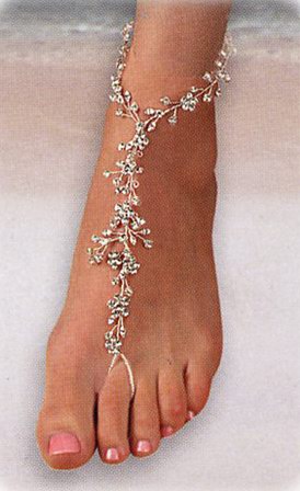 武装到脚趾头 性感的新娘足尖装饰(组图)