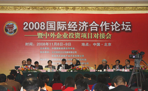 宋美遐出席2008国际经济合作大会