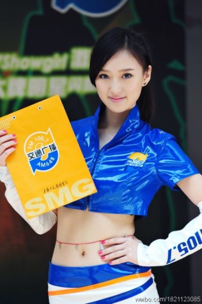 上海交通广播选出车展show girl获奖选手_新浪