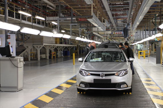 上汽MG6在英国正式下线 百年品牌回归家乡