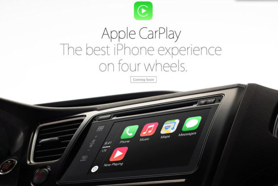 在2014年日内瓦车展上苹果发布CarPlay系统