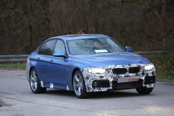 BMW 3-Series facelift spy photo