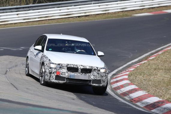 BMW 3-series facelift plug-in hybrid spy 02