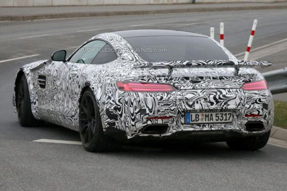 High-performance Mercedes-AMG GT prototype spy 06