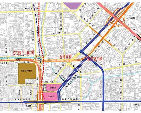北京二环至三元桥三桥桥名公示(图)
