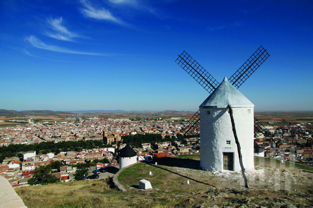 Overlooking the city on the slopes of the windmill, as if each has a legendary history story hidden