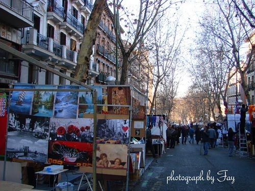 Sina travel photo: Sanmao loved Madrid flea market