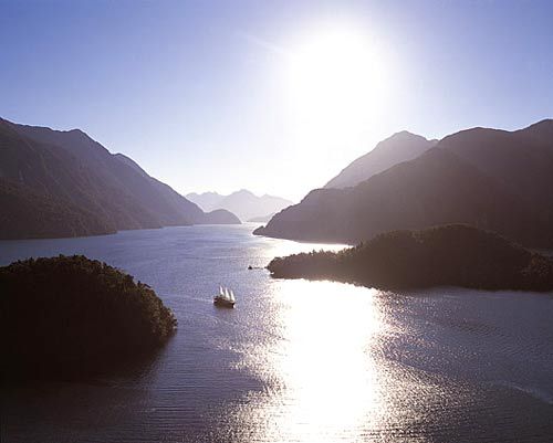 峡湾日出