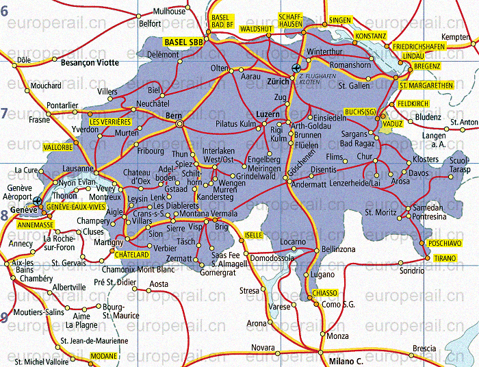 铁轨上的欧洲:瑞士火车通票