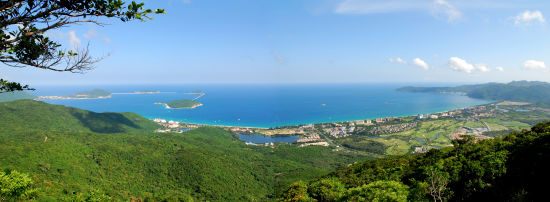 Aerial view of Yalong Bay Huang Qingyou perturbation