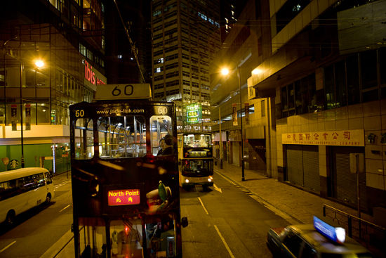The tram, is a landscape of Hongkong can not be less