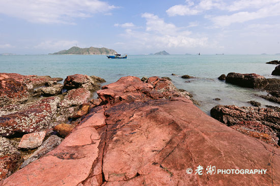 Eastern red row angle in Dapeng Peninsula, facing the Dayawan