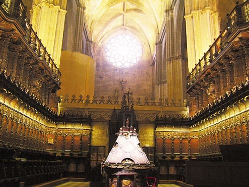 The interior of Seville Cathedral