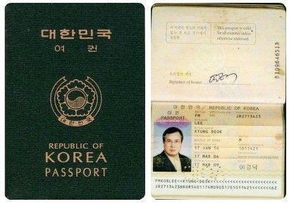 韩国护照什么颜色图片