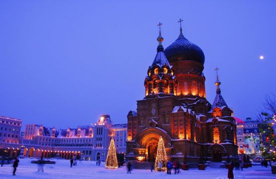 相约哈尔滨特色教堂欢乐过圣诞_新浪旅游_新浪网