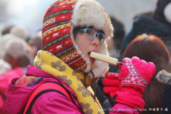 三九严寒哈尔滨 最热最火是吃冰棍_新浪旅游_新浪网