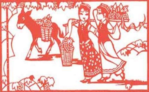 黑龙江有名剪纸艺术之兰西挂钱(组图)_新浪旅游_新浪网