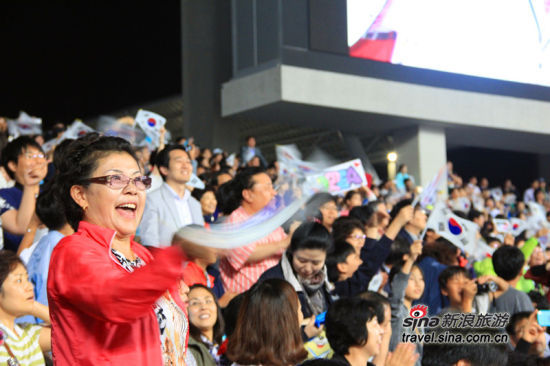 直击仁川亚运会开幕式现场 韩国体育观光成为