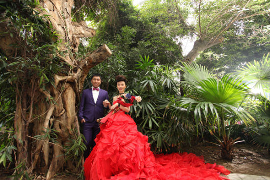 林依晨将大婚在国内拍婚纱照 盘点津城拍婚纱