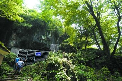 上图为7月14日,临武县花塘乡石门村龙洞.