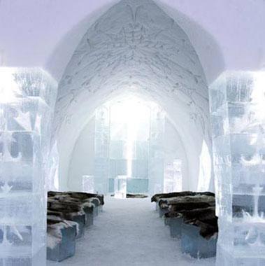 世界第一家冰主题旅馆:瑞典冰旅馆(图)