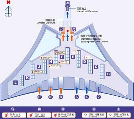 T3登机示意图