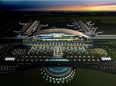 武汉天河机场:全景效果图