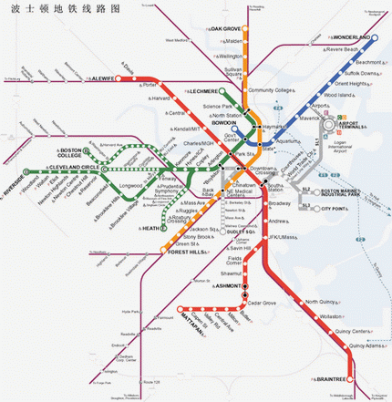 美国波士顿地图