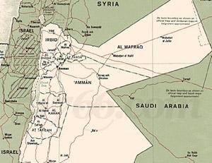约旦亚喀巴:地图